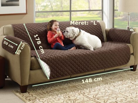 Kétoldalú kanapévédő takaró