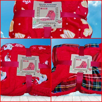 Különleges Karácsonyi takaró/pléd 200 x 230