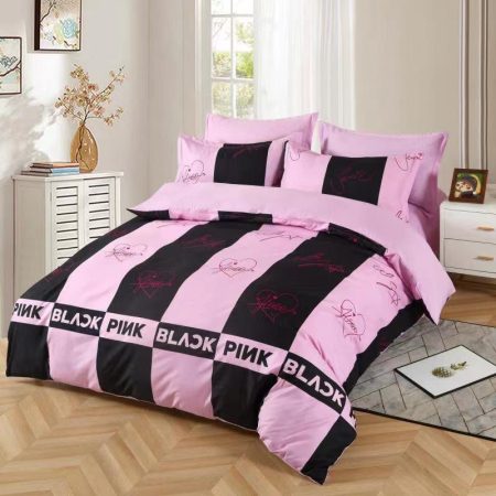 7 részes ágynemű garnitúra Pink/ Black