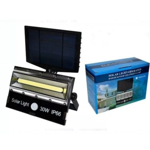 LED lámpa T8501-COB napkollektorral, 3 megvilágítási mód