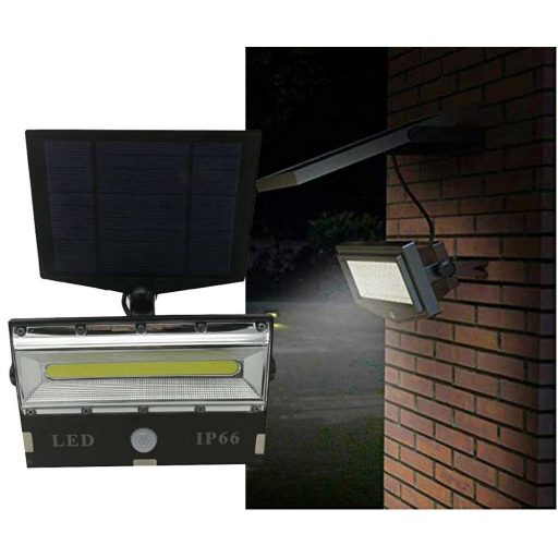 LED lámpa T8501-COB napkollektorral, 3 megvilágítási mód