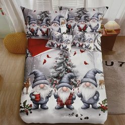 7 részes Karácsonyi Ágynemű Garnitúra Manók 8