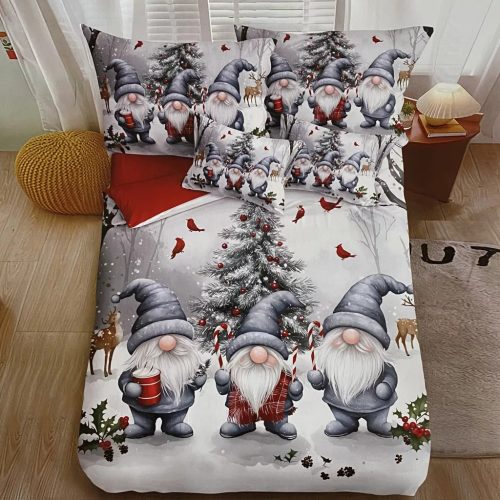 7 részes Karácsonyi Ágynemű Garnitúra Manók 8