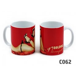 Bögre-Boldog Névnapot / Piros