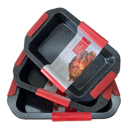 RoyaltyLine Tapadásmentes 3 Részes Tepsi Készlet RL MM3