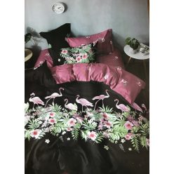 7 Részes Ágynemű Garnitúra Flamingó - Black