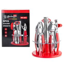   Bachmayer Home 6 részes konyhai eszköz készlet piros színben BM-2601