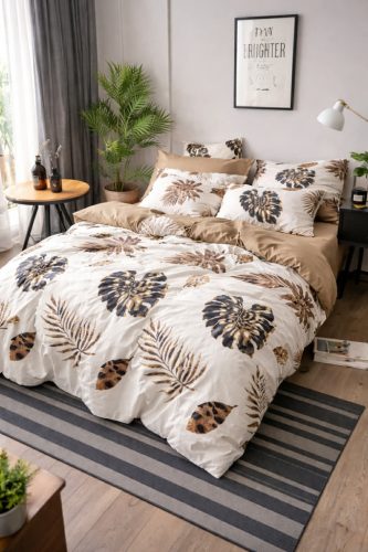 7 részes elegáns leélmintás ágyneműhuzat 