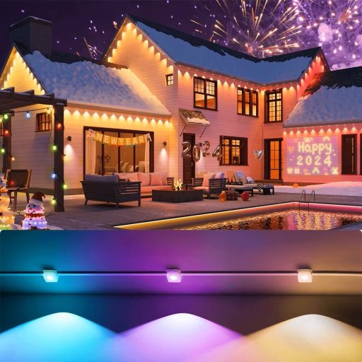 Dekoratív Prémium RGB+IC LED Bluetooth Fénycsík 30 lámpa 15m
