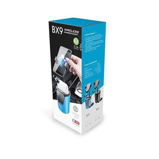 BX9 vezeték nélküli telefontöltő és AirPods töltő autóba 