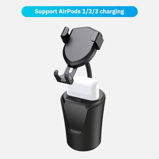 BX9 vezeték nélküli telefontöltő és AirPods töltő autóba 