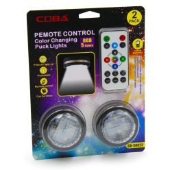   Vezeték nélküli, távirányítós RGB LED kislámpa - időzíthető, öntapadós, 2 db