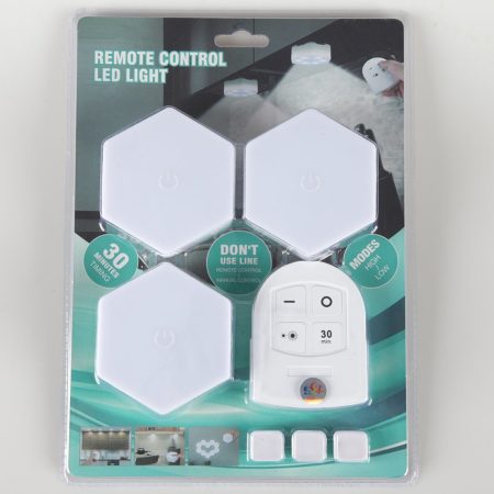 Távirányítós LED Lámpa - 3DB-OS SZETT