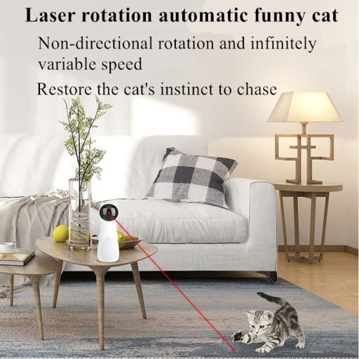 Macska Interaktív Játék Led Lézer 