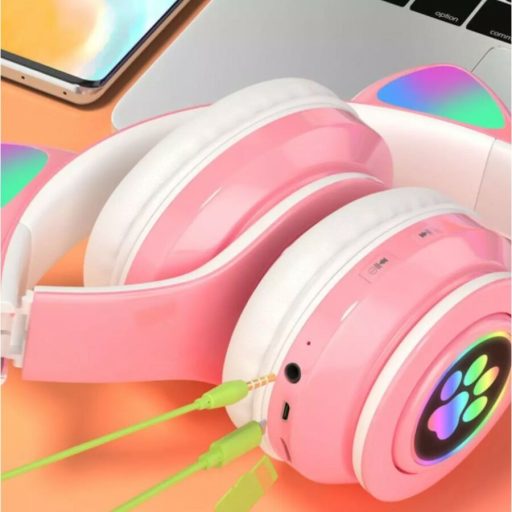 Cat Vezeték Nélküli Világító Fejhallgató Bluetooth
