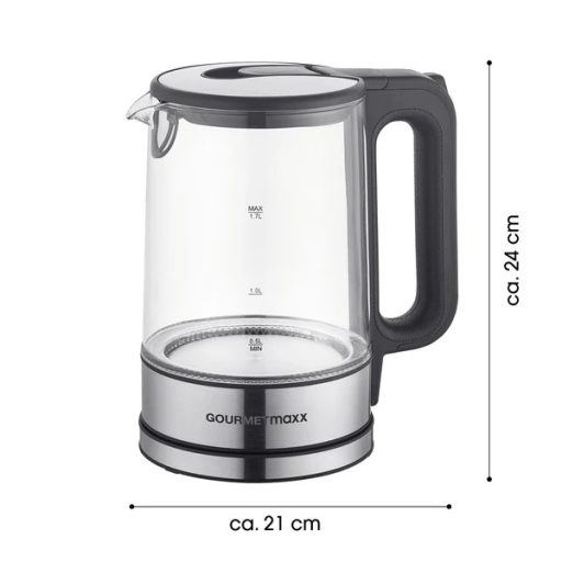 GOURMETMAXX Üveg vízforraló 1,7L 2200W DS12053-L