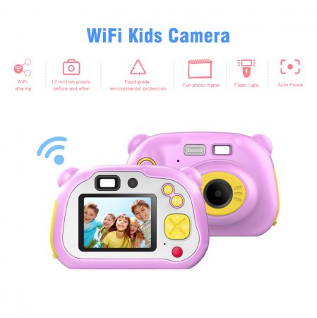 X200 1080P Hordozható Digitális Gyerek  Kamera 2 Inch LCD-Kijelző 