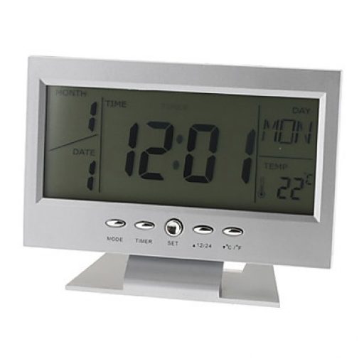 Hangvezérléses LCD kijelzős digitális óra