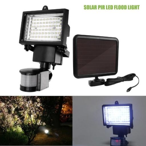 Mozgásérzékelős LED Solar (napelemes) reflektor kültéri használatra 