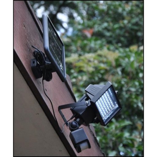 Mozgásérzékelős LED Solar (napelemes) reflektor kültéri használatra 