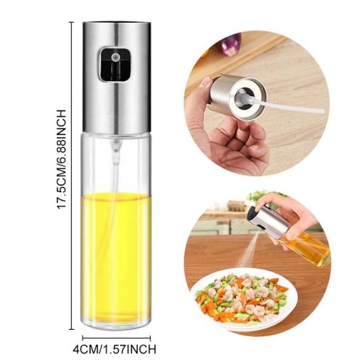 Olaj- és ecetadagoló - olajspray, üveg olajszóró / 100 ml