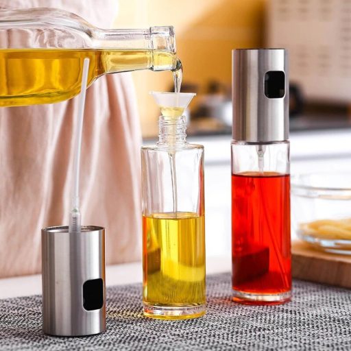 Olaj- és ecetadagoló - olajspray, üveg olajszóró / 100 ml