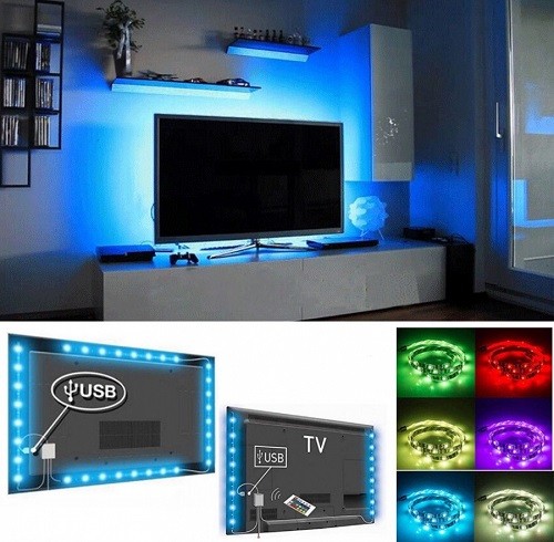 USB TV háttérvilágítás Színes (RGB)