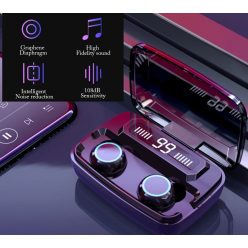 Bluetooth fülhallgató tokba épített töltővel  5V