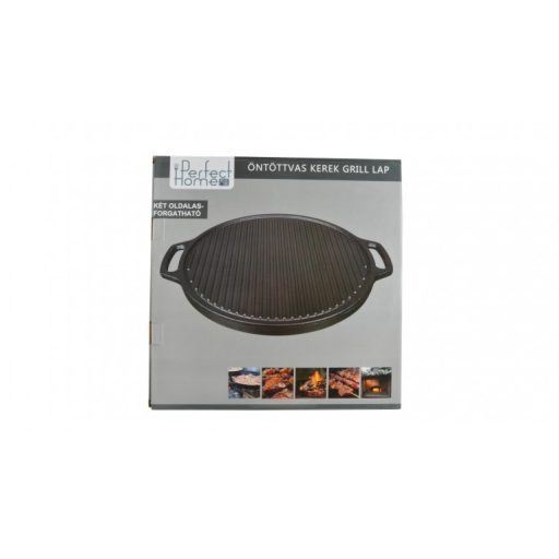 Perfect Home Öntöttvas grill serpenyő Kétoldalas 45 cm