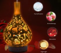 3D LED aromaterápiás párásító-távírányítós