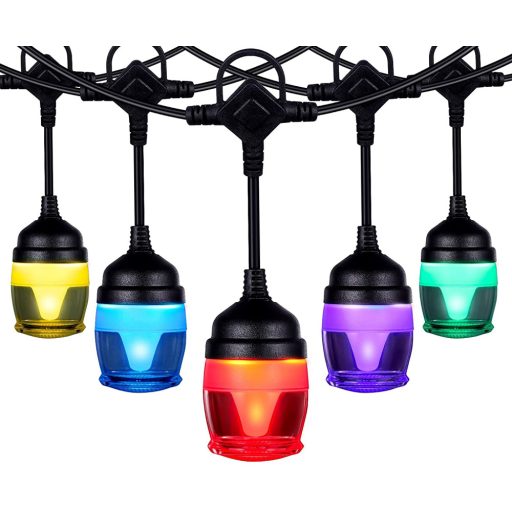 Bluetooth kültéri okos LED égősor színes 9m