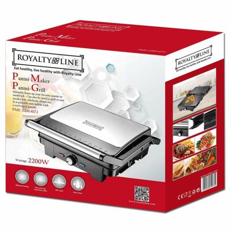 Royalty Line Nagy Méretű Multifunkciós Panini És Grillsütő