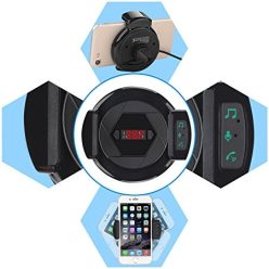   Szellőzőrácsra Fogatható Telefontartó + Bluetooth, FM Transzmitter, Töltő