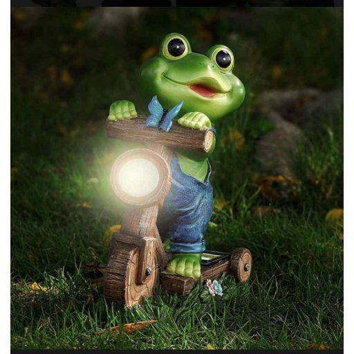 Napelemes kerti béka