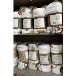 Pihe-puha ágytakaró/pléd 200 x 230 Ünnepi mintázat