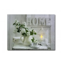 1 LEDes világító falikép Home 40x30cm