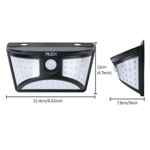  68 LED-es solar PIR mozgásérzékelős lámpa