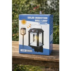 Napelemes led falilámpa mozgásérzékelővel 