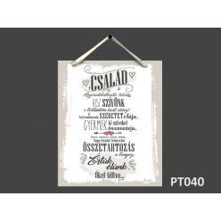  A család a legcsodálatosabb dolog Fali dekor tábla