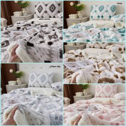 Luxus takaró- Minta - geometrikus 200 x 230 cm