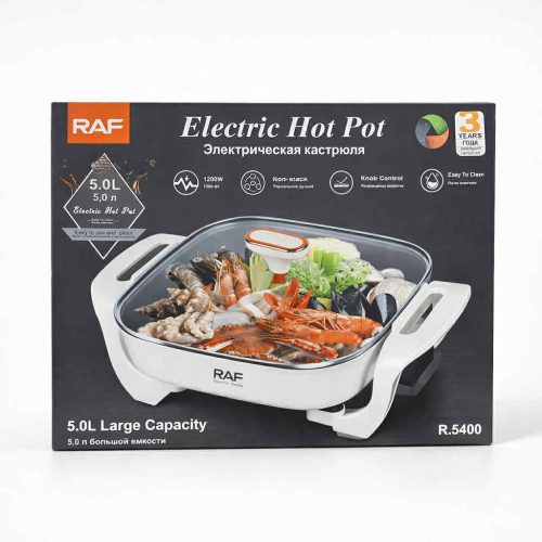 RAF R.5400 elektromos főzőedény 5L – 1200W tapadásmentes Electric Hot Pot