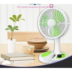 Összecsukható asztali ventilátor, beépített lámpával