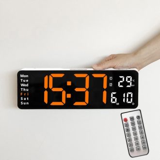 Digitális LED ébresztőóra, távirányítóval 