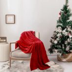   Karácsonyi nyomott mintás ágytakaró- piros - több méretben