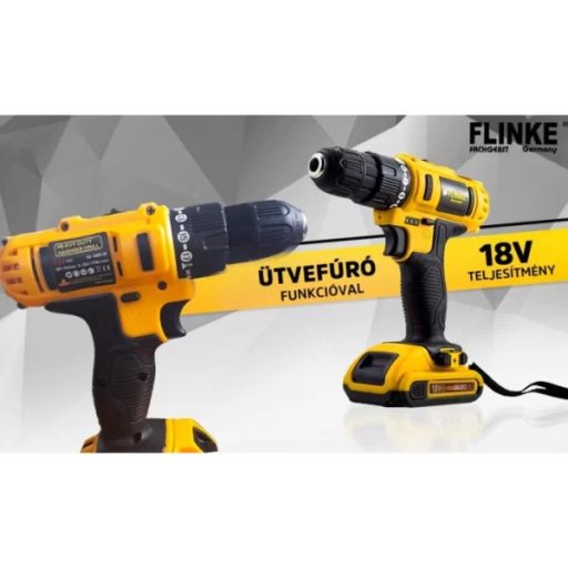 Flinke/Bingo FK-8026 csavarbehajtó és fúró ütvefúró funkcióval és akkumulátorral