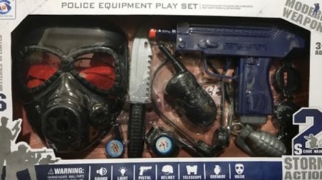 Játék rendőr felszerelés hang és fényhatásokkal