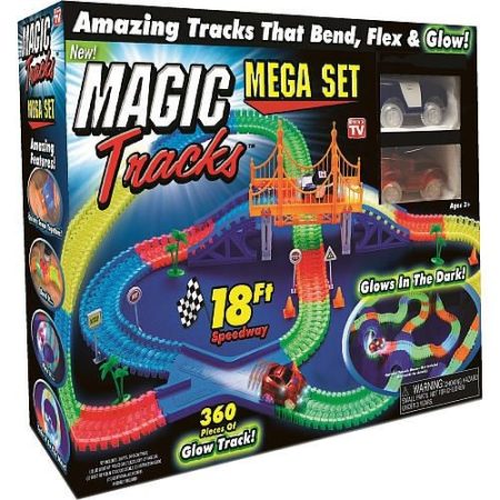 Magic Tracks 360 db-os mágikus autópálya, világító autókkal