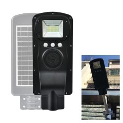   Napelemes Utcai Led Lámpa Távirányítóval + Hangszóróval