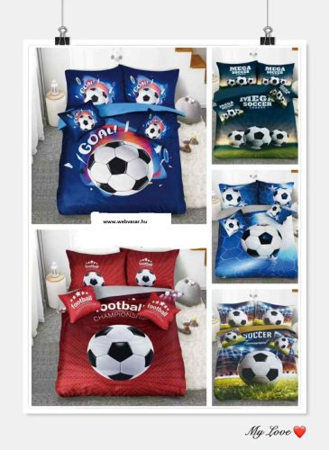 3 részes Focis ágyneműhuzat