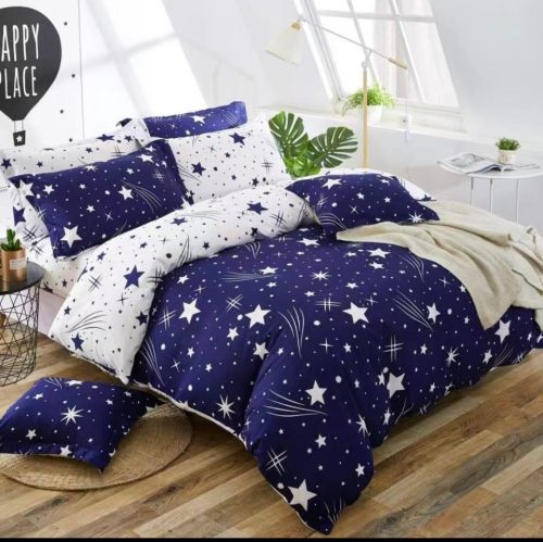 7 részes Csillagos Ágynemű Garnitúra-Kék